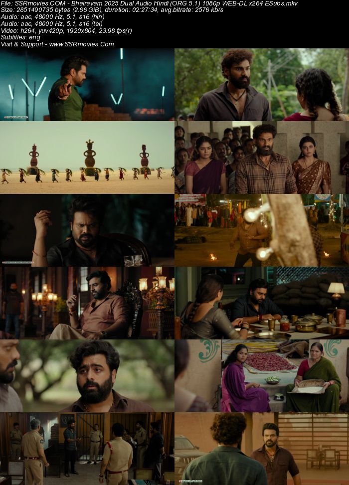 Bhairavam 2025 AMZN Dual Audio Hindi (ORG 5.1) 1080p 720p 480p WEB-DL x264 ESubs Full Movie Download