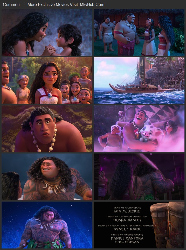 Moana 2 2024 English [ORG 5.1] 720p 1080p BluRay x264 ESubs Download