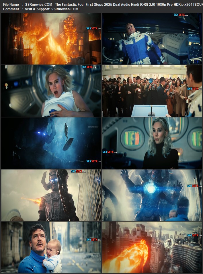 The Fantastic Four: First Steps 2025 Dual Audio Hindi (ORG 2.0) 1080p 720p 480p Pre-HDRip x264
