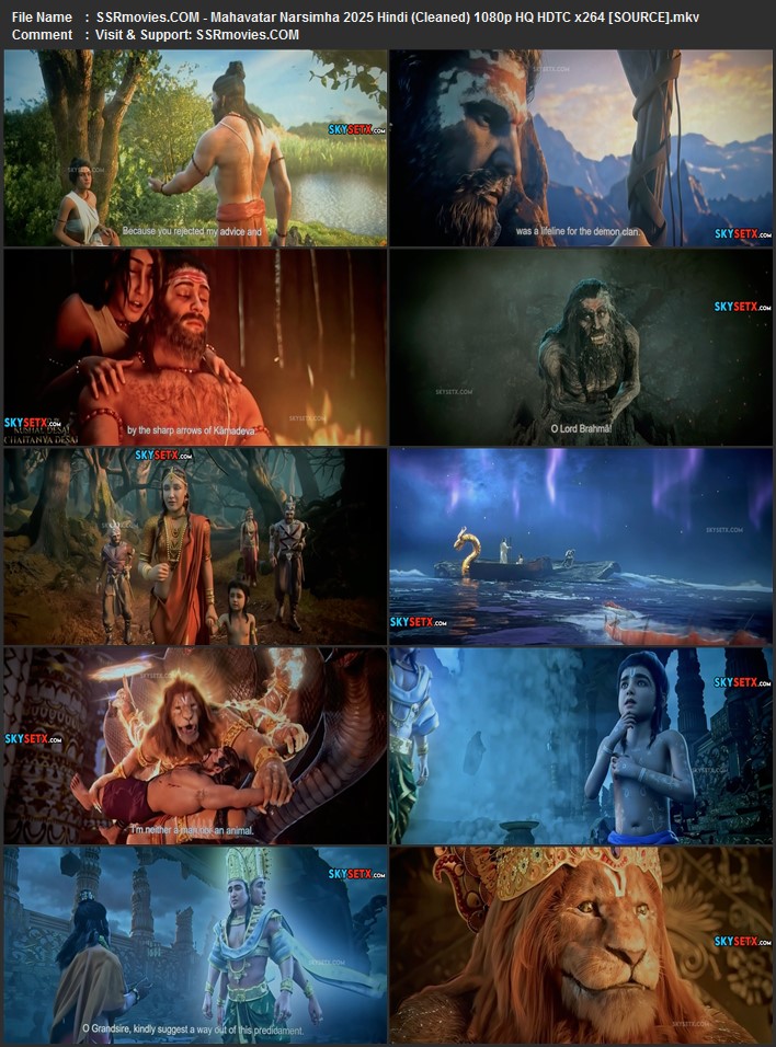 Mahavatar Narsimha 2025 Hindi (Cleaned) 1080p 720p 480p HQ HDTC x264 HC-ESub