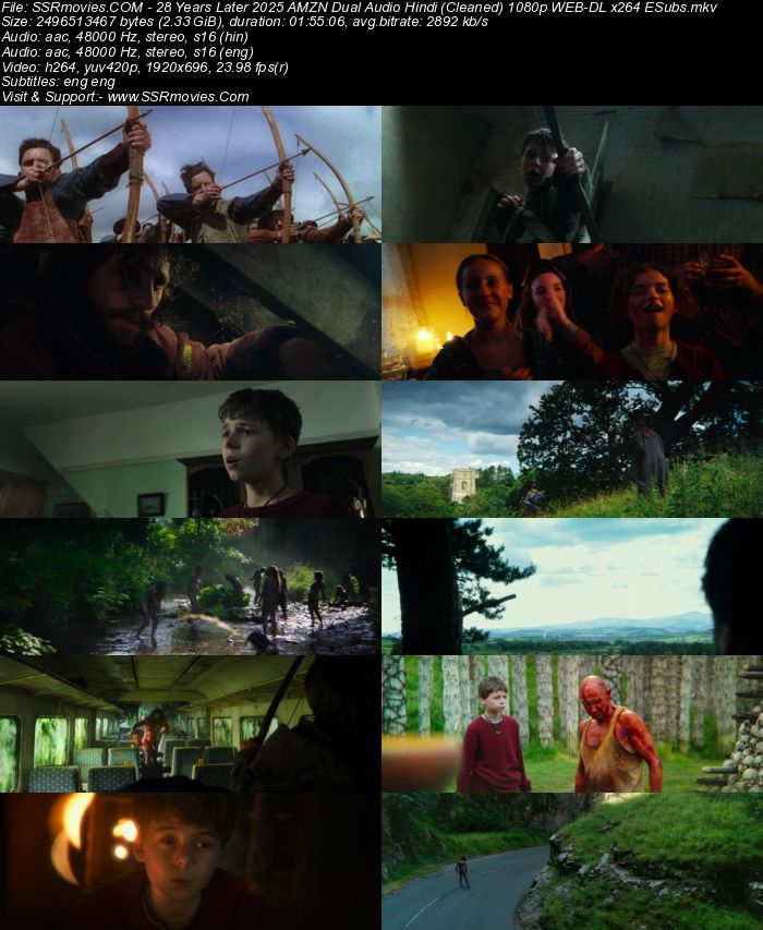 28 Years Later 2025 AMZN Dual Audio Hindi (Cleaned) True 4K 1080p 720p 480p WEB-DL x264 ESubs