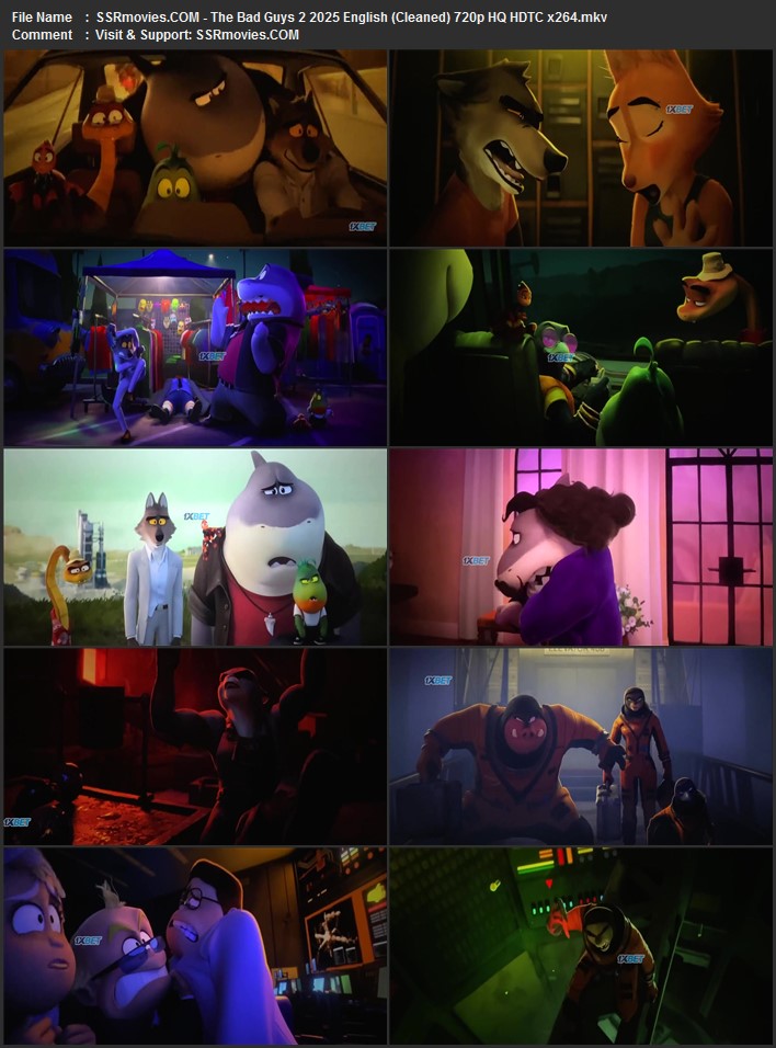 The Bad Guys 2 2025 English (Cleaned) 1080p 720p 480p HQ HDTC x264 ESubs