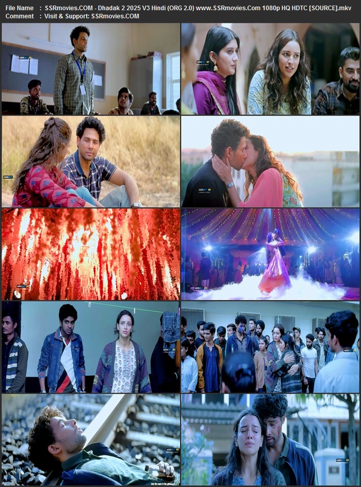 Dhadak 2 2025 V3 Hindi (ORG 2.0) 1080p 720p 480p HQ HDTC x264