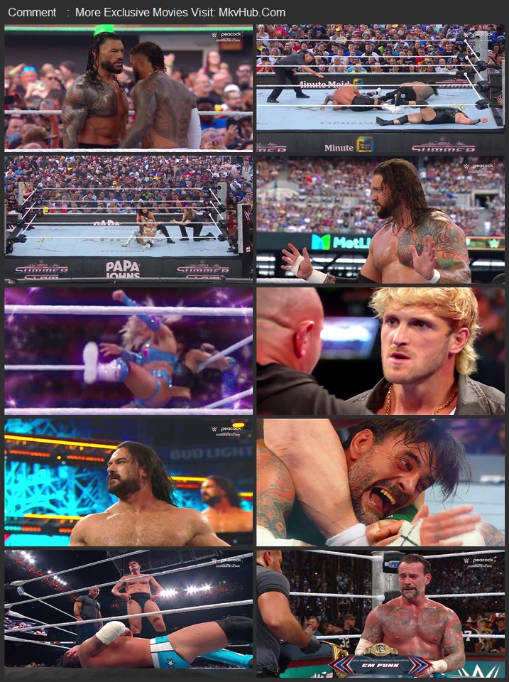 WWE SummerSlam 2025 English [ORG 5.1] PPV (Night 01) 720p 1080p WEBRip x264 ESubs Download