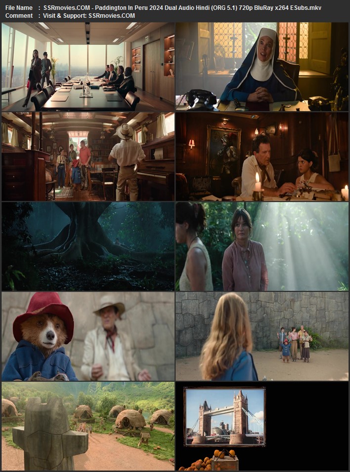 Paddington in Peru 2024 Dual Audio Hindi (ORG 5.1) 1080p 720p 480p BluRay x264 ESubs