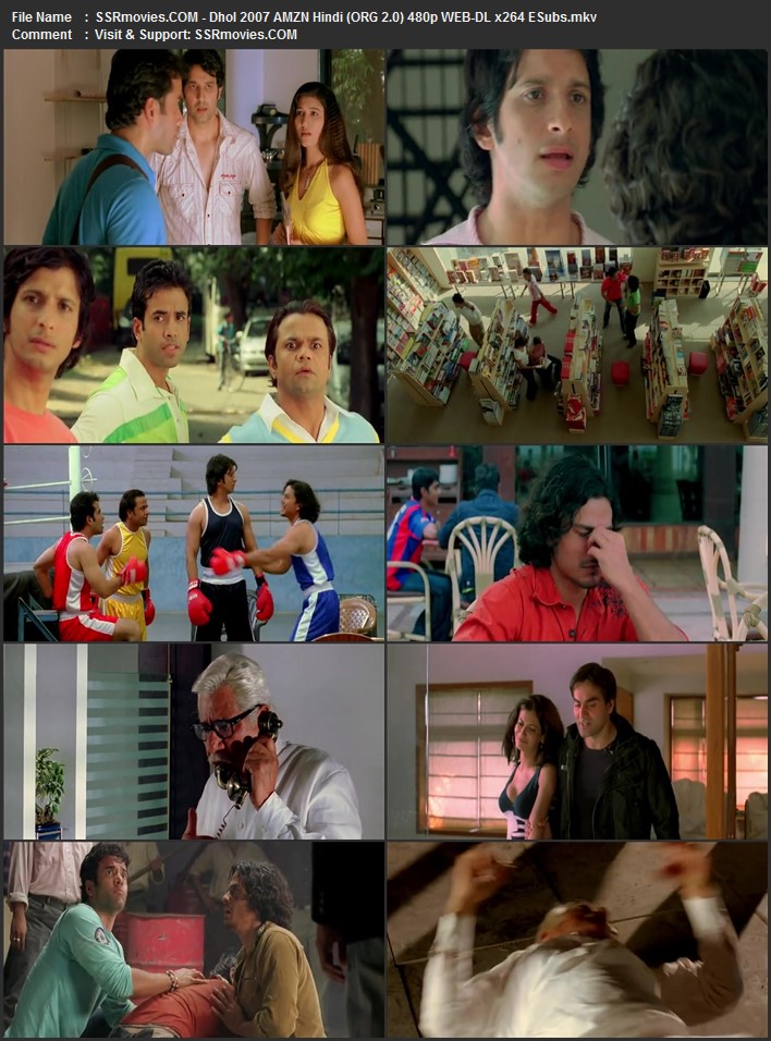 Dhol 2007 Hindi (ORG 5.1) 1080p 720p 480p WEB-DL x264 ESubs