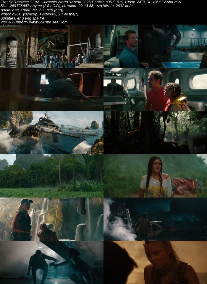 Jurassic World: Rebirth 2025 English (ORG 5.1) 1080p 720p 480p WEB-DL x264 ESubs