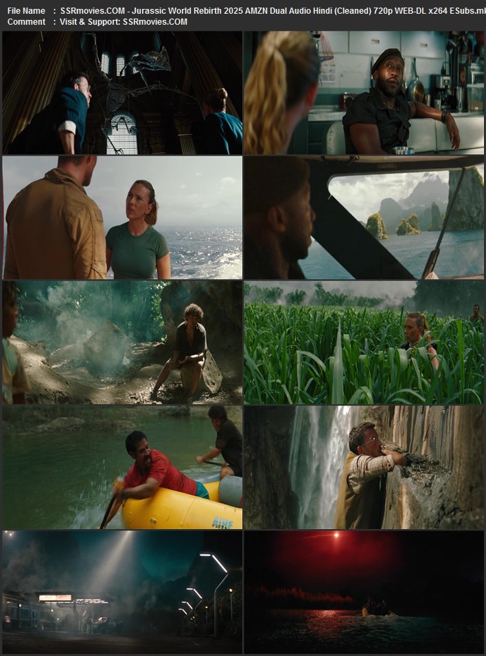 Jurassic World Rebirth 2025 AMZN Dual Audio Hindi (Cleaned) True 4K 1080p 720p 480p WEB-DL x264 ESubs