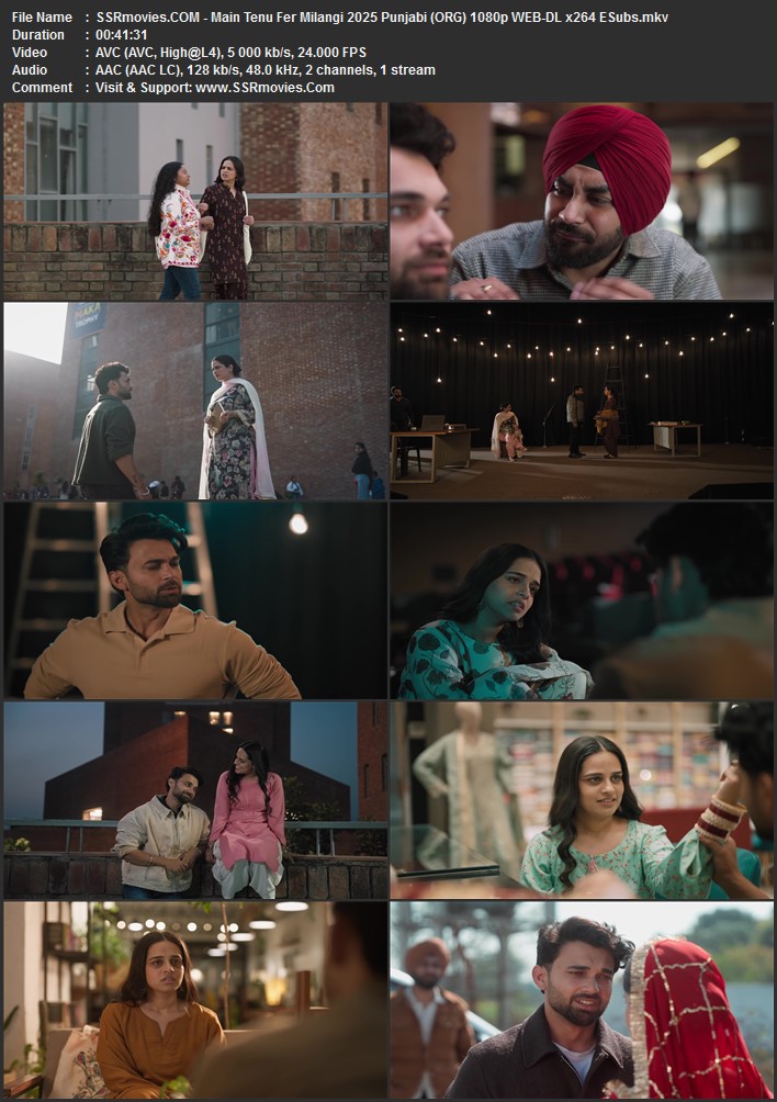 Main Tenu Fer Milangi 2025 Punjabi (ORG) 1080p 720p 480p WEB-DL x264 ESubs