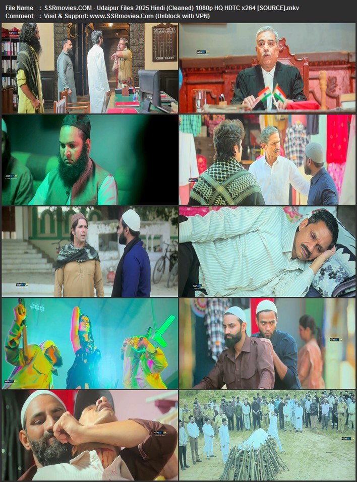 Udaipur Files 2025 Hindi (Cleaned) 1080p 720p 480p HQ HDTC x264 HC-ESub