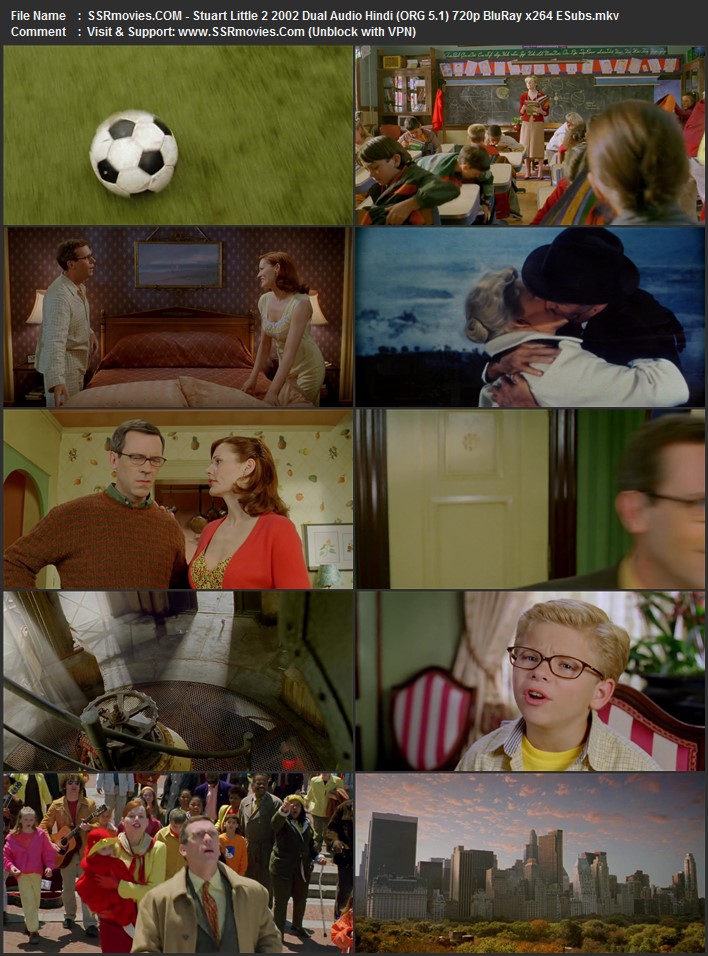 Stuart Little 2 2002 Dual Audio Hindi (ORG 5.1) 1080p 720p 480p BluRay x264 ESubs