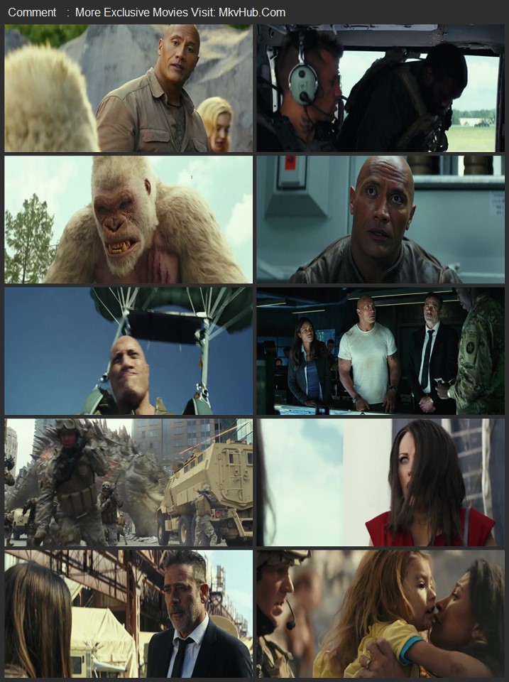 Rampage 2018 Dual Audio [Hindi-English] ORG 5.1 720p 1080p BluRay x264 ESubs Download
