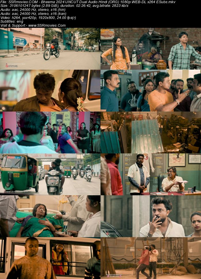 Bheema 2024 UNCUT Dual Audio Hindi (ORG) 1080p 720p 480p WEB-DL x264 ESubs