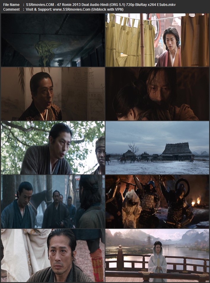 47 Ronin 2013 Dual Audio Hindi (ORG 5.1) 1080p 720p 480p BluRay x264 ESubs