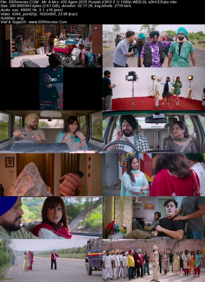 Mr. & Mrs. 420 Again 2025 Punjabi (ORG 5.1) 1080p 720p 480p WEB-DL x264 ESubs