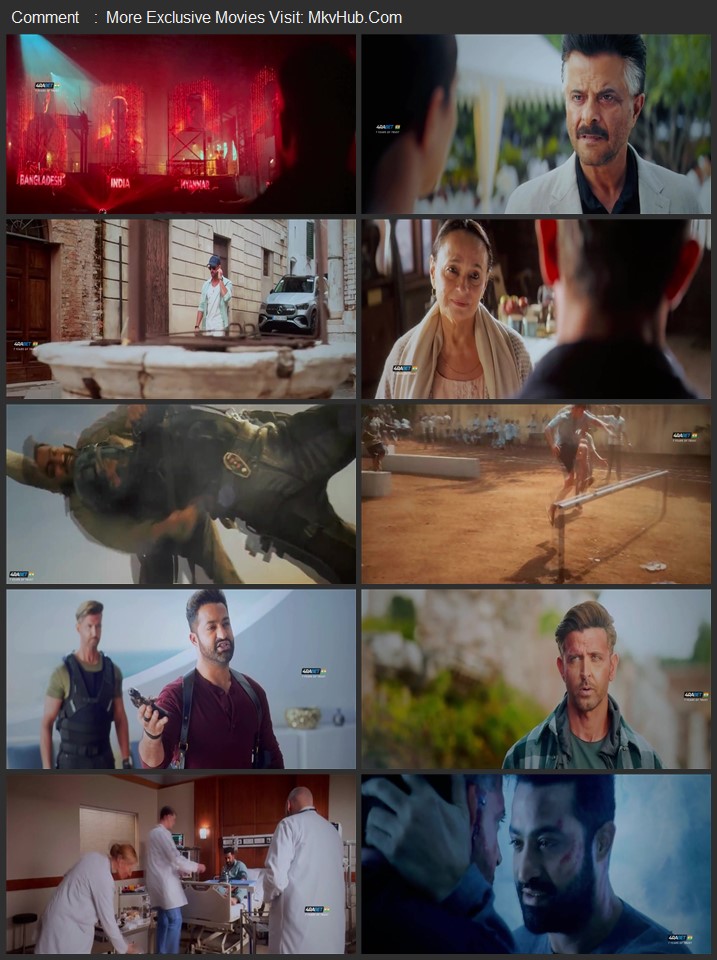 War 2 2025 Hindi [ORG 2.0] 720p 1080p Pre-HDRip x264 ESubs Download