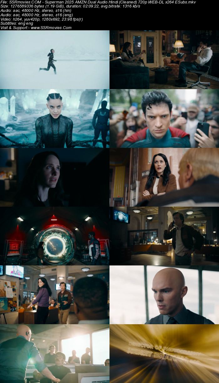 Superman 2025 AMZN Dual Audio Hindi (Cleaned) 1080p 720p 480p WEB-DL x264 ESubs