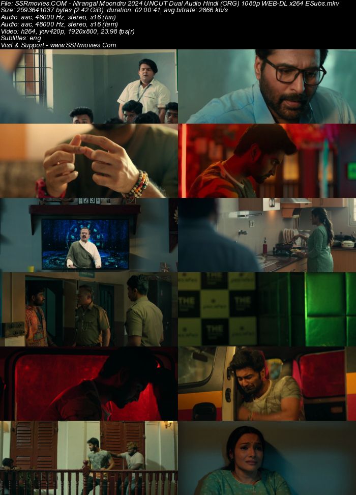 Nirangal Moondru 2024 UNCUT Dual Audio Hindi (ORG) 1080p 720p 480p WEB-DL x264 ESubs