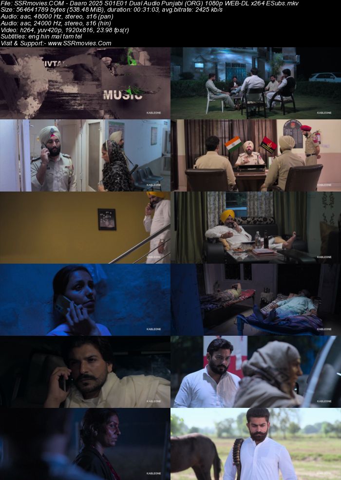Daaro 2025– Dual Audio Punjabi (ORG) 1080p 720p 480p WEB-DL x264 ESubs