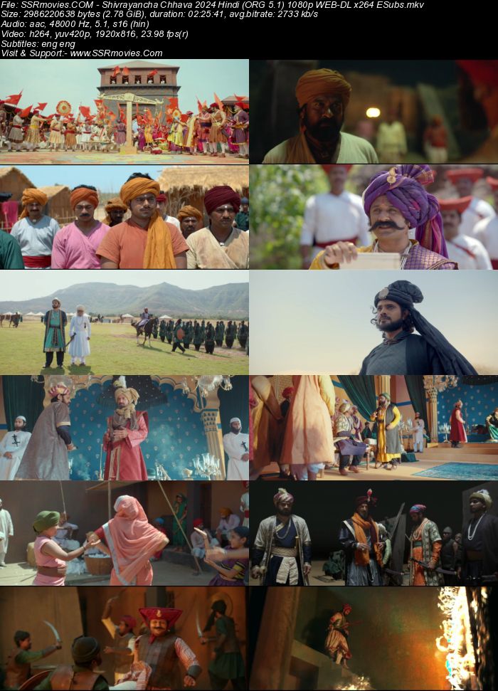 Shivrayancha Chhava 2024 Hindi (ORG 5.1) 1080p 720p 480p WEB-DL x264 ESubs