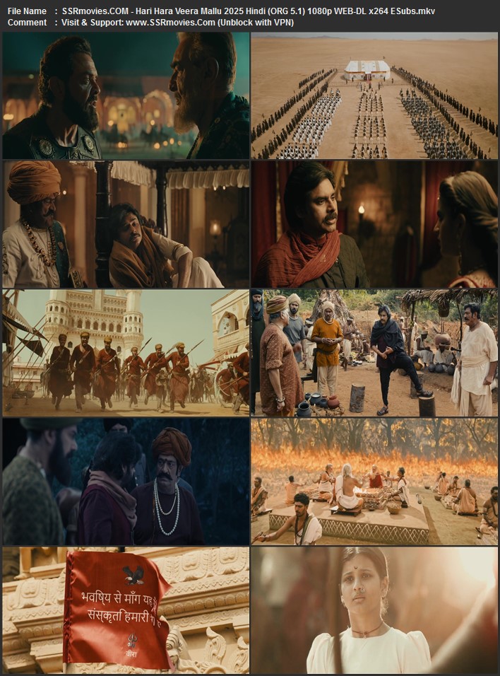 Hari Hara Veera Mallu 2022 Hindi (ORG 5.1) 4K 1080p 720p 480p WEB-DL x264 ESubs