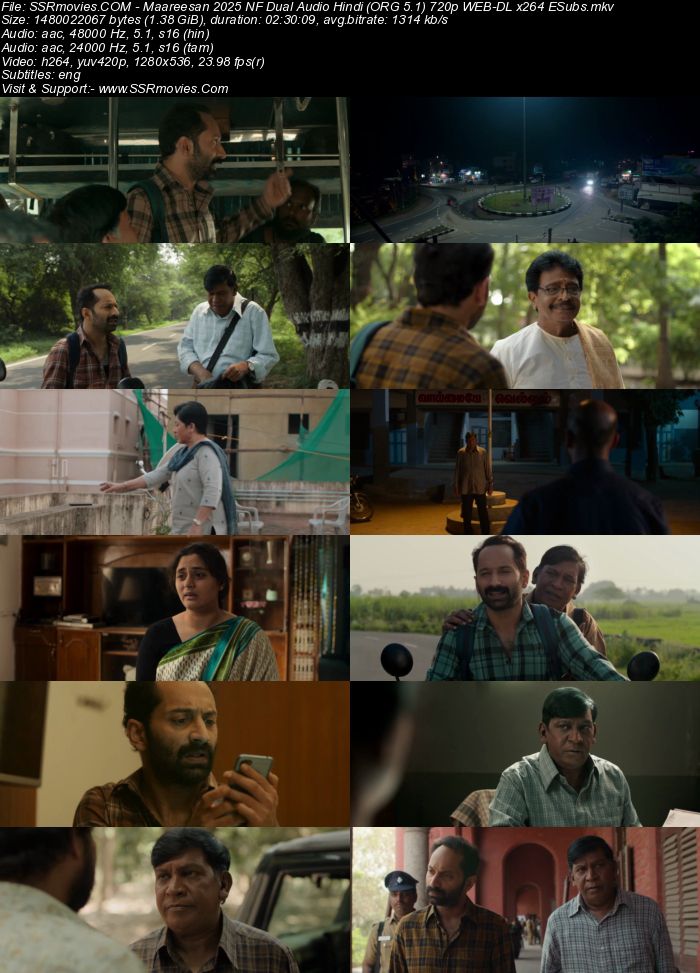 Maareesan 2025 NF Dual Audio Hindi (ORG 5.1) 4K 1080p 720p 480p WEB-DL x264 ESubs