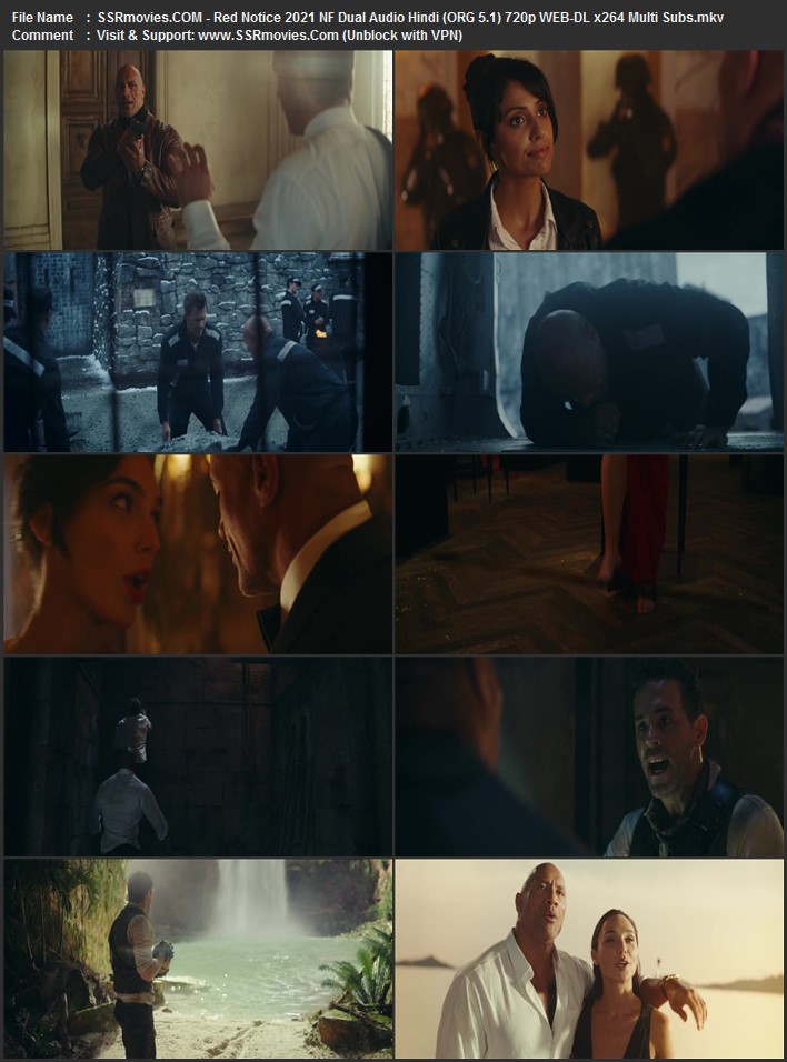 Red Notice 2021 Dual Audio Hindi (ORG 5.1) 1080p 720p 480p WEB-DL x264 ESubs