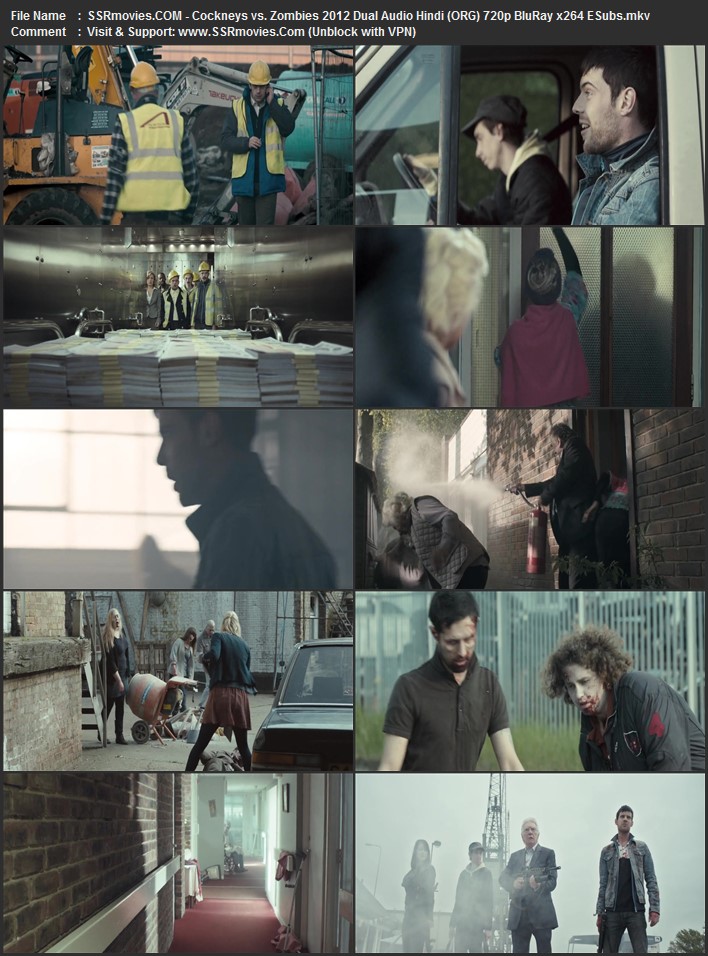 Cockneys vs Zombies 2012 Dual Audio Hindi (ORG) 720p 480p BluRay x264 ESubs