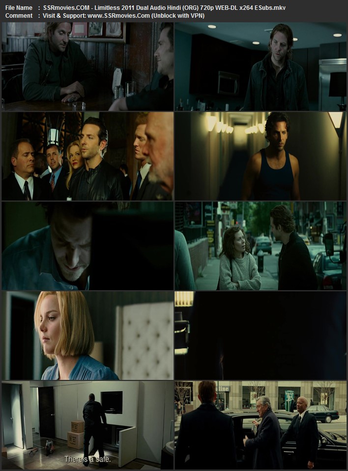 Limitless 2011 Dual Audio Hindi (ORG) 1080p 720p 480p WEB-DL x264 ESubs