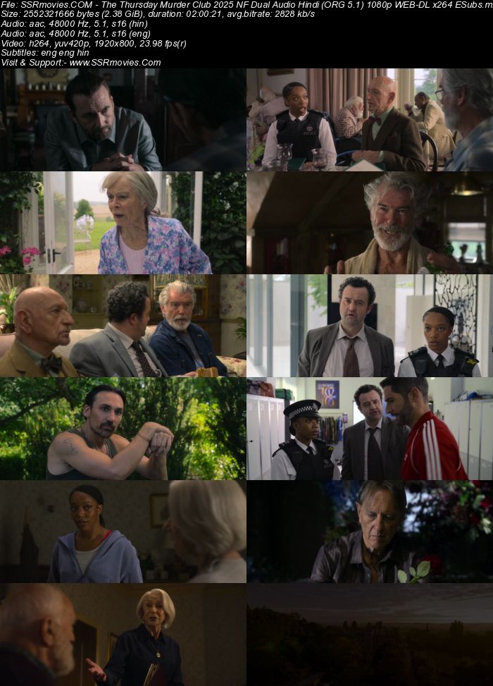 The Thursday Murder Club 2025 NF Dual Audio Hindi (ORG 5.1) 1080p 720p 480p WEB-DL x264 ESubs