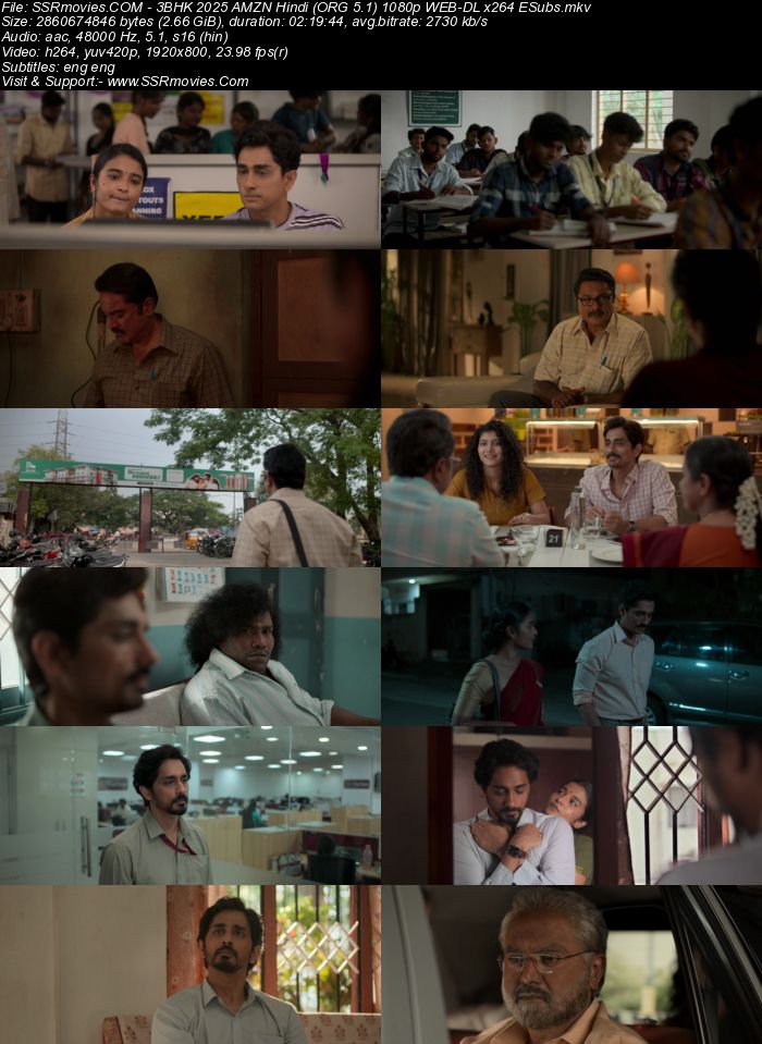 3BHK 2025 AMZN Hindi (ORG 5.1) 4K 1080p 720p 480p WEB-DL x264 ESubs