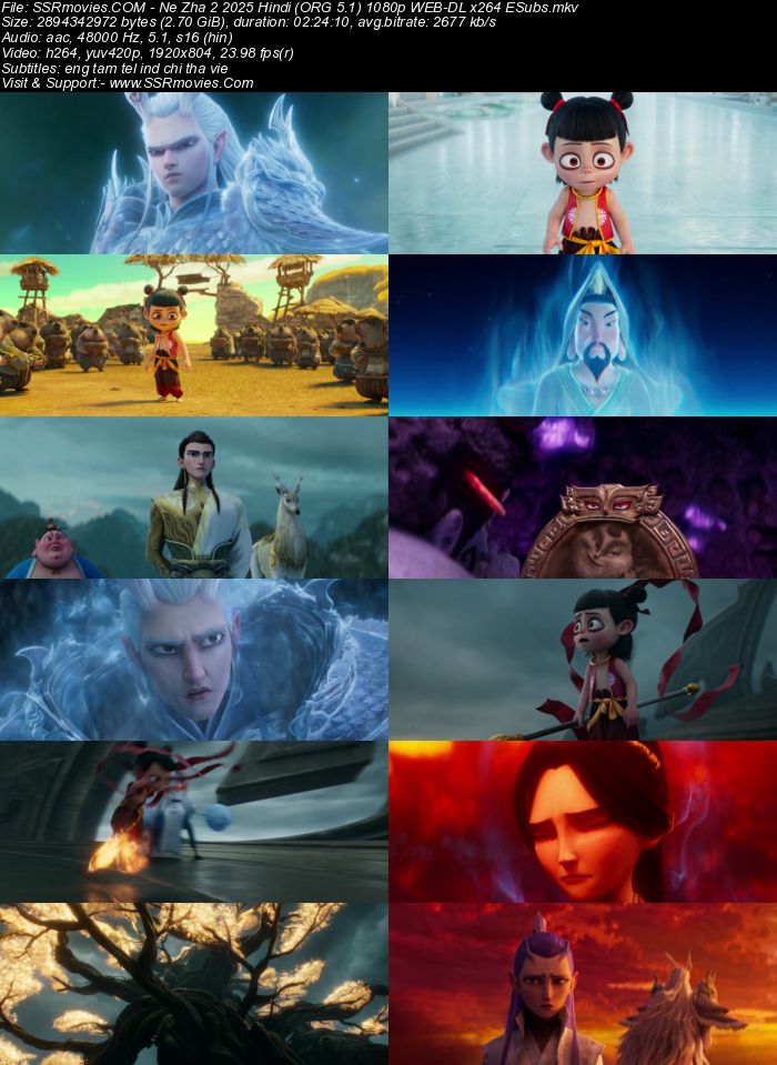 Ne Zha 2 2025 Hindi (ORG 5.1) 1080p 720p 480p WEB-DL x264 ESubs