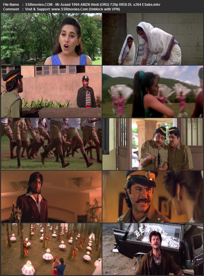 Mr. Azaad 1994 Hindi (ORG) 1080p 720p 480p WEB-DL x264 ESubs