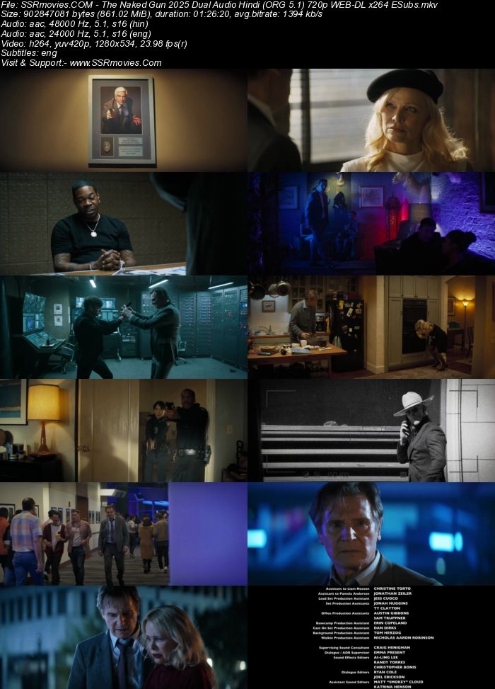 The Naked Gun 2025 Dual Audio Hindi (ORG 5.1) 4K 1080p 720p 480p WEB-DL x264 ESubs