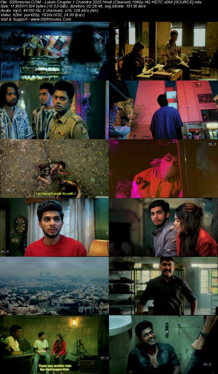 Lokah Chapter One: Chandra 2025 Hindi (Cleaned) 1080p 720p 480p HQ HDTC x264 ESubs