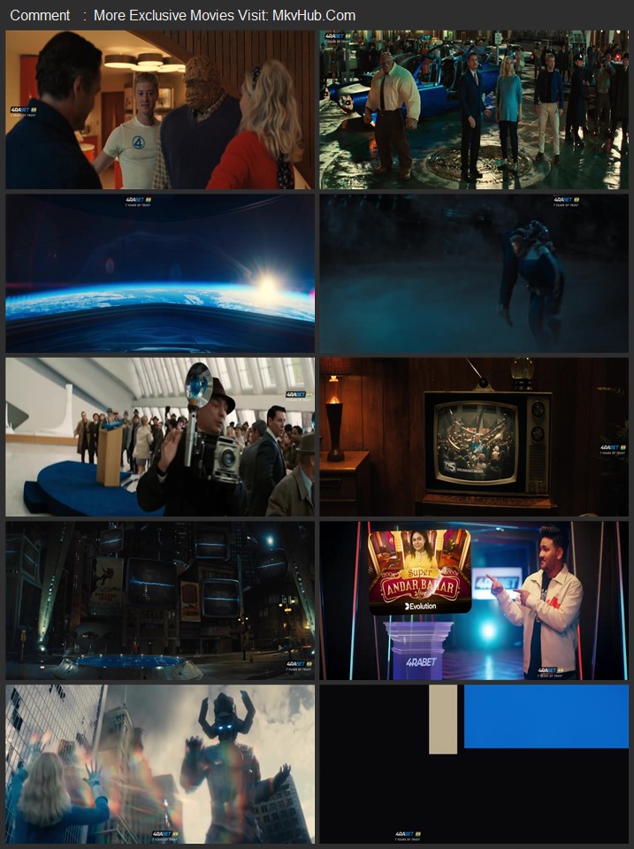 The Fantastic Four: First Steps 2025 Hindi [Cleaned] 720p 1080p HDRip x264 ESubs Download