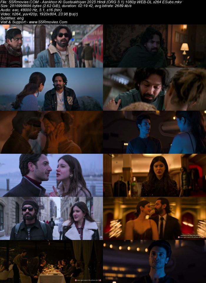 Aankhon ki Gustaakhiyan 2025 Hindi (ORG 5.1) 1080p 720p 480p WEB-DL x264 ESubs