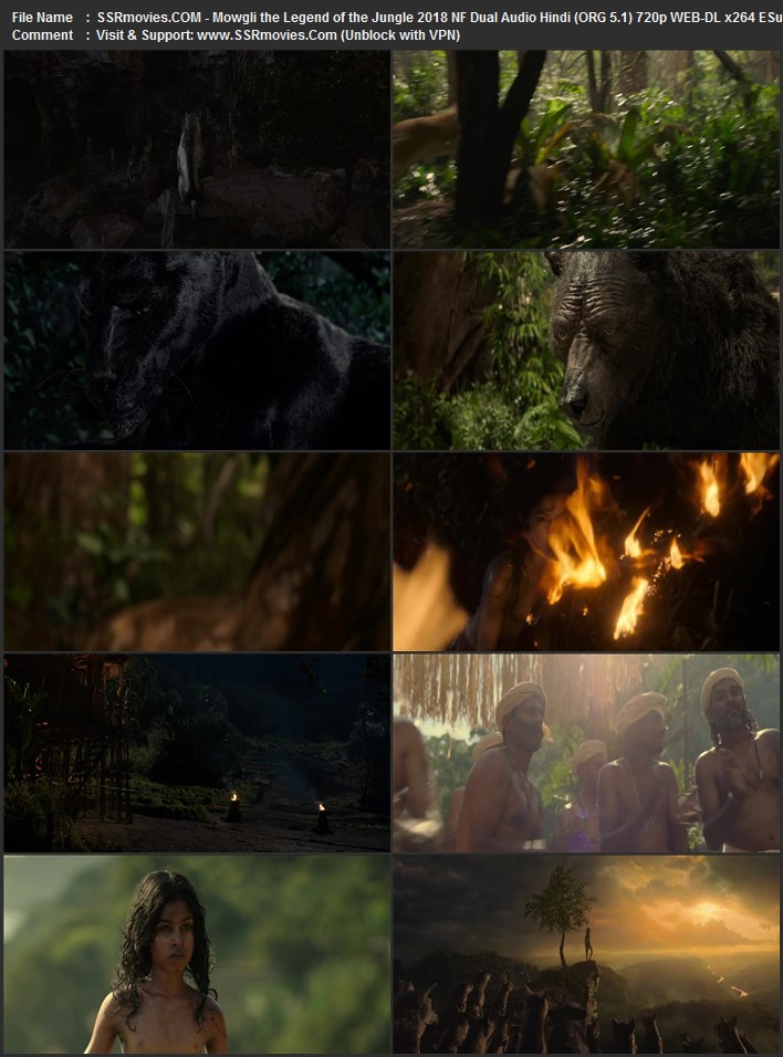 Mowgli: Legend of the Jungle 2018 Dual Audio Hindi (ORG 5.1) 1080p 720p 480p WEB-DL x264 ESubs