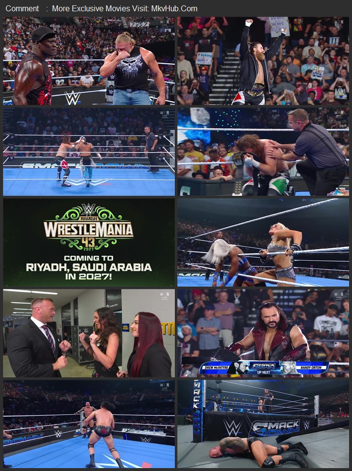 WWE Friday Night SmackDown 2025 720p 1080p WEBRip x264 [Weekly Updates]