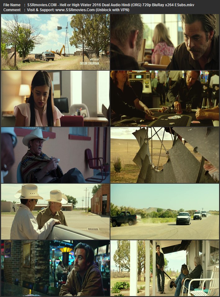 Hell or High Water 2016 Dual Audio Hindi (ORG) 720p 480p BluRay x264 ESubs Hell or High Water 2016 Dual Audio Hindi (ORG) 720p 480p BluRay x264 ESubs