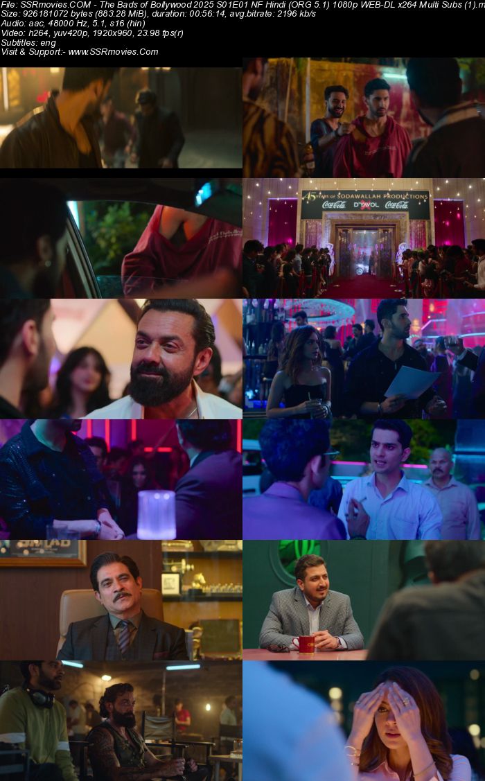 The Ba***ds of Bollywood 2025 S01 Complete NF Hindi (ORG 5.1) 1080p 720p 480p WEB-DL x264 Multi Subs