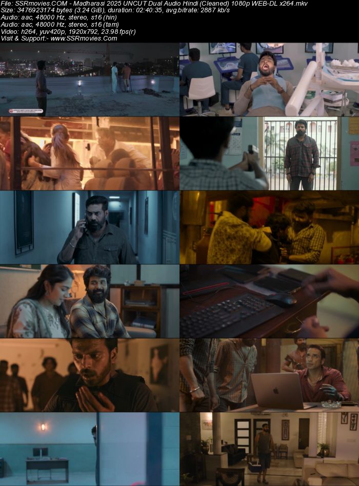 Madharasi 2025 Dual Audio Hindi (Cleaned) 1080p 720p 480p WEB-DL x264 ESubs