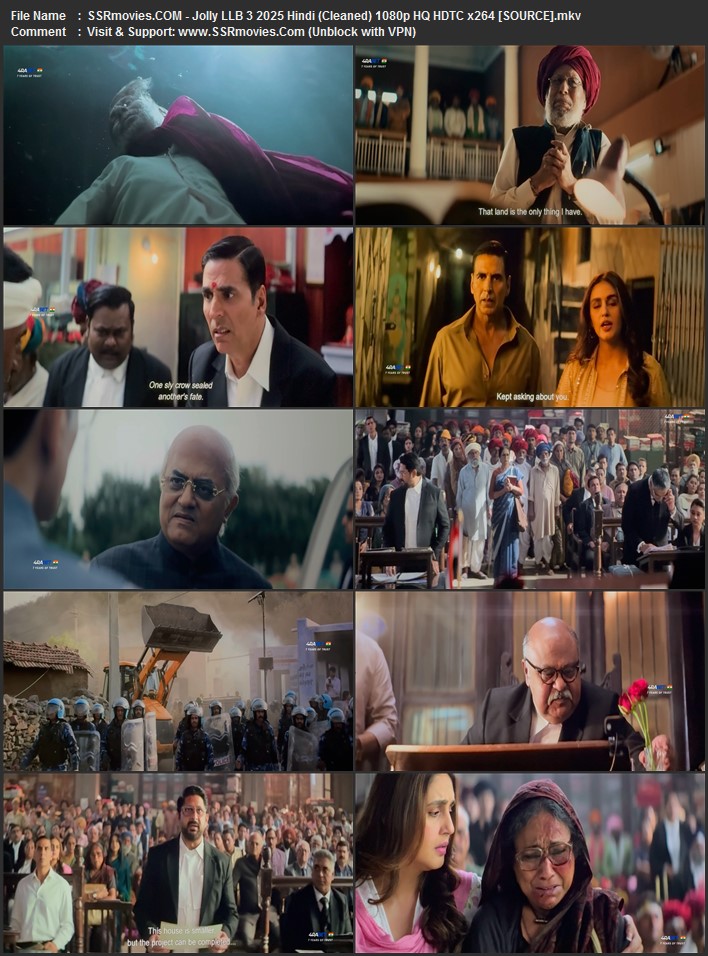 Jolly LLB 3 2025 Hindi (Cleaned) 1080p 720p 480p HQ HDTC x264 ESubs