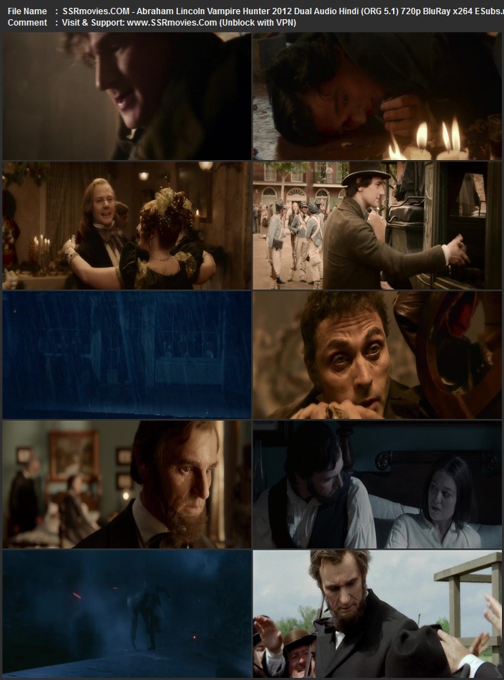 Abraham Lincoln: Vampire Hunter 2012 Dual Audio Hindi (ORG 5.1) 1080p 720p 480p BluRay x264 ESubs
