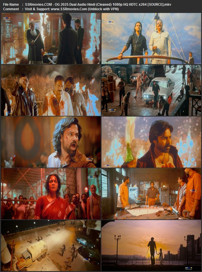OG 2024 Dual Audio Hindi (Cleaned) 1080p 720p 480p HQ HDTC x264 ESubs