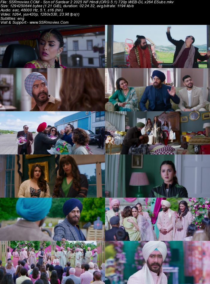 Son of Sardaar 2 2025 NF Hindi (ORG 5.1) 4K 1080p 720p 480p WEB-DL x264 ESubs