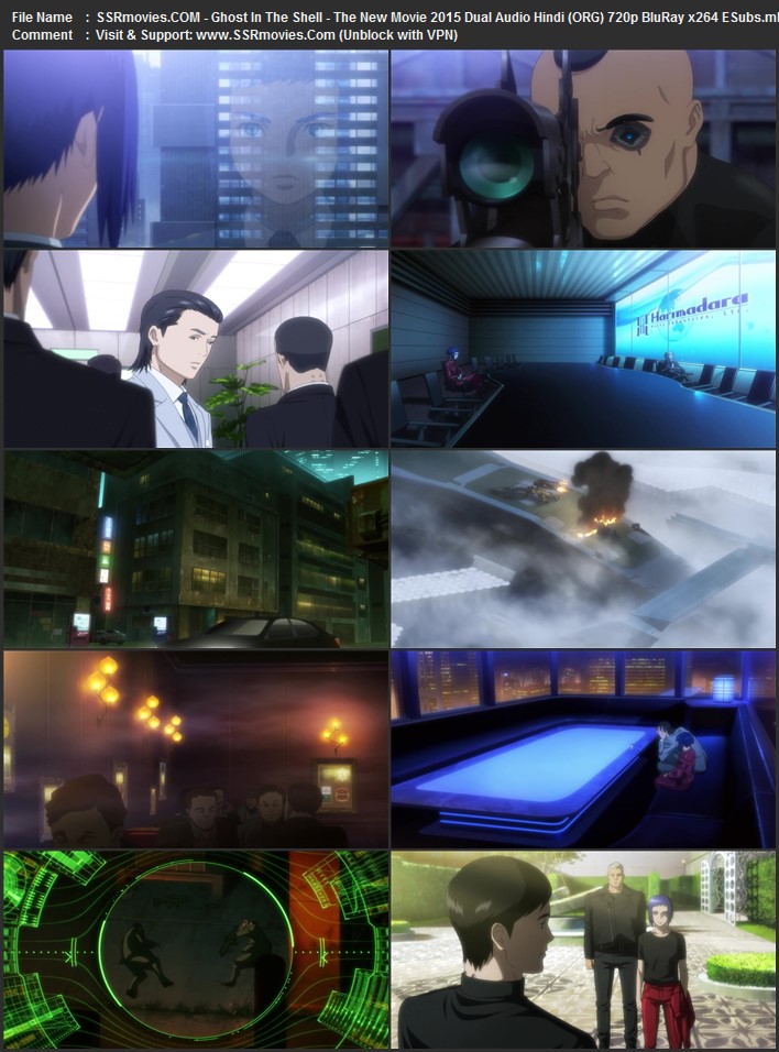 Ghost in the Shell: The New Movie 2015 Dual Audio Hindi (ORG) 1080p 720p 480p BluRay x264 ESubs Ghost in the Shell: The New Movie 2015 Dual Audio Hindi (ORG) 1080p 720p 480p BluRay x264 ESubs