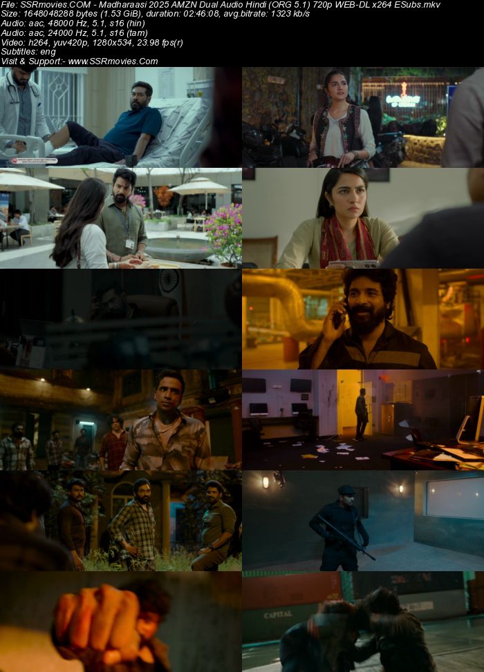 Madharasi 2025 AMZN Dual Audio Hindi (ORG 5.1) 4K 1080p 720p 480p WEB-DL x264 ESubs