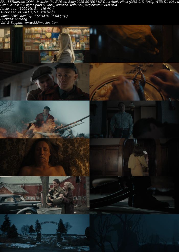 Monster the Ed Gein Story 2025 S01 Complete NF Dual Audio Hindi (ORG 5.1) 1080p 720p 480p WEB-DL x264 Multi Subs Download Monster the Ed Gein Story 2025 S01 Complete NF Dual Audio Hindi (ORG 5.1) 1080p 720p 480p WEB-DL x264 Multi Subs Download
