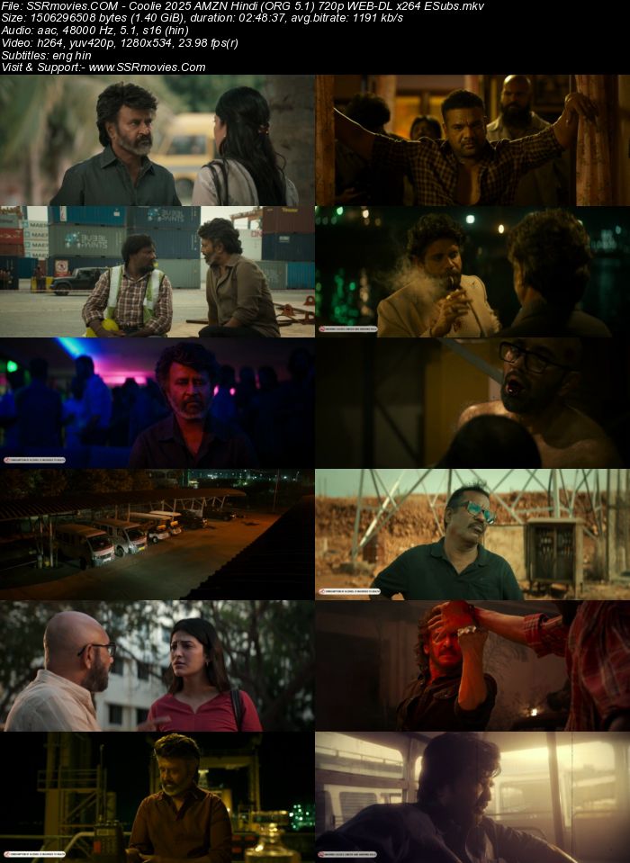 Coolie 2025 AMZN Hindi (ORG 5.1) 4K 1080p 720p 480p WEB-DL x264 ESubs Coolie 2025 AMZN Hindi (ORG 5.1) 4K 1080p 720p 480p WEB-DL x264 ESubs